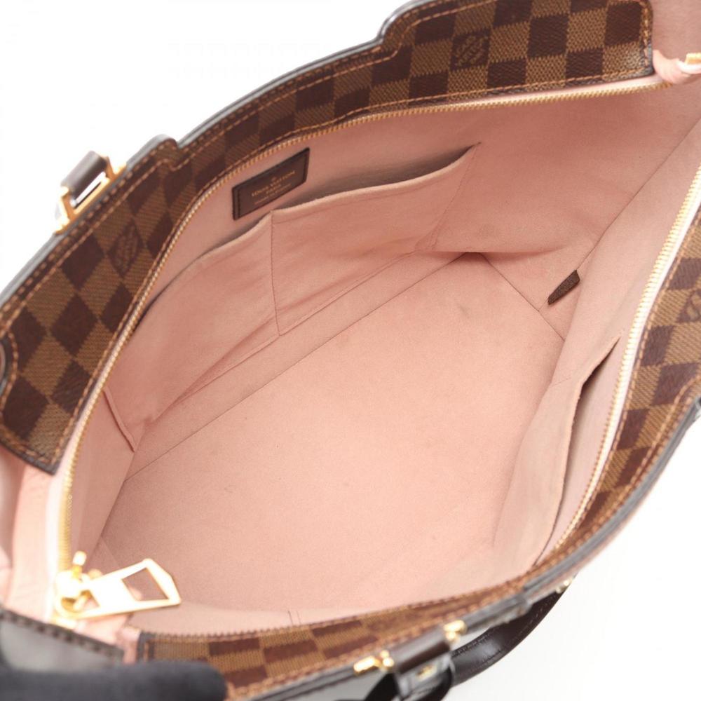 Louis Vuitton Jersey Tote Bag, Coated Canvas, Leather, Damier, Women's, Brown... - Picture 3 of 9